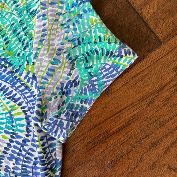 Lilly Pulitzer Tammy T-Shirt Dress Size XS Small Blue Current Fantasea - Picture 12 of 13